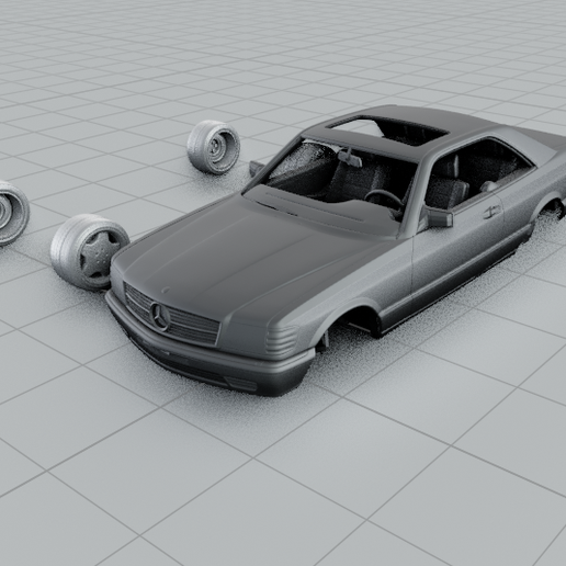 Mercedes Benz S Class Coupe C126 1982-1991 car