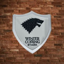 20230927_210732.jpg STL file GAME OF THRONES STARK SHIELD (GAME OF THRONES)・3D printer model to download