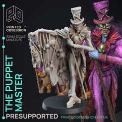 puppet-master-2.jpg 3D file The Puppet Master - D&D Minature - PRESUPPORTED - 32mm scale・3D printing model to download