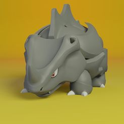 rhyhorn.jpg STL-Datei pokemon rhyhorn・Modell für 3D-Drucker zum Herunterladen