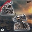 3.jpg Set of two destroyed Tupolev Tu-2 Bat ANT-58 with house ruins (3) - Soviet army WW2 Second World East front Ostfront
