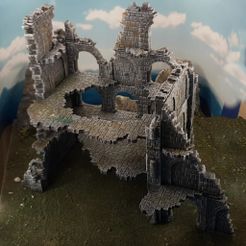 4b1c59c7728e2b1cb65f6cb20aaf5cf9_display_large.jpg Free STL file Ulvheim B2 - modular fantasy ruins・Template to download and 3D print