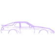 968 1993.stl Wall Silhouette: Porsche Set