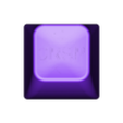 Taste_Untere_Reihe_CRSR_right-left.stl Commodore C64 keys/keycaps with labeling complete version 2
