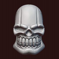 for-renderhub.jpg Fichier OBJ Crâne stylisé・Objet pour imprimante 3D à télécharger, 3DPrintArt