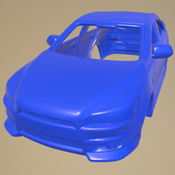 f22_013.png STL file Mitsubishi Lancer Sedan 2009 PRINTABLE CAR BODY・3D printing idea to download