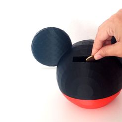 20141103_114034.jpg Free STL file Mickey Mouse Money Box・3D printing template to download