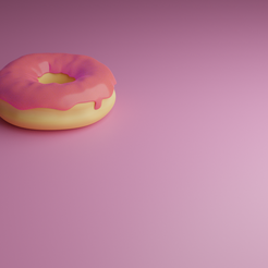 Strawberry-Donut.png STL file Small Donut・3D printable design to download, SaltyGmr21