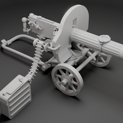 SimpleRender.png Maxim Machine Gun Scale Model 1:16