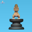 Dinosaur-Chess-6.png 3D file Dinosaur Chess - Parasaurolophus - Knight・3D printer model to download