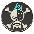 frankinv2.png Jolly Roger Franky from One Piece pirate flag