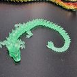 Kristalldrache, bewegliches Flexi-Wackeltier, Druck an Ort und Stelle, Fantasy