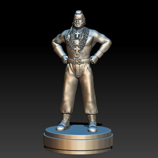 M.A. Baracus, Mister T, team a 3D model