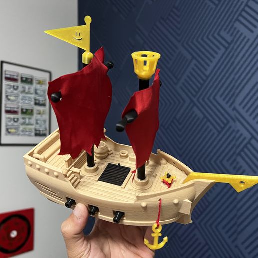 3D printed PIRATE BOT-SHIP --> NO Supports / Easy assembly • made with ...