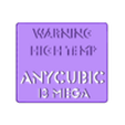 HeadSticker.stl ANYCUBIC i3Mega Head Sticker