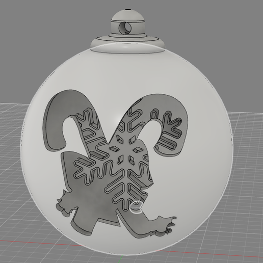 Christmas ball V03.01.02 3D model