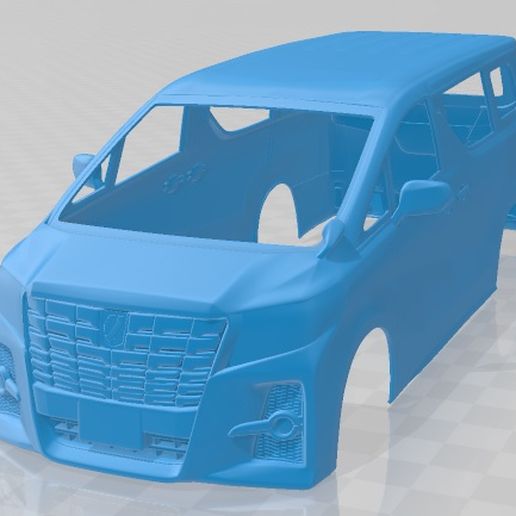 Toyota Alphard 2015 Printable Body Car 3D model