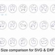 4.jpg Dog id tags with lovely breeds silhouette for Glowforge laser cutting Round shape
