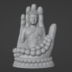 B1.jpg STL file Buddha in Blessing Hand Pose 3D print model・3D printer design to download, abhijitraja