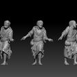 02.jpg Vieux mendiant - Paysan historique réaliste - Modèle d'impression 3D