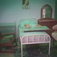 MINIATURE-1940S-HOSPITAL-ROOM-11.jpg MINIATURE Retro/Vintage Hospital Bed HOSPITAL BED | Early 1900 Hospital Room | Miniature Furniture