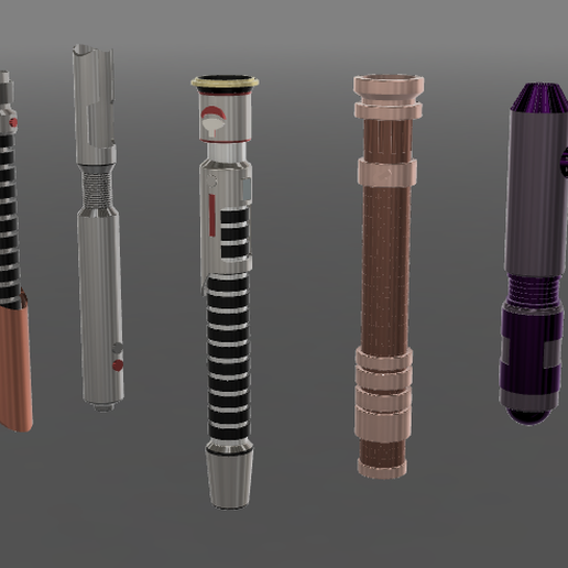 lightsaber handles 3D model