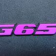 DSC_2924.jpg G65 Emblem Logo badge VW Volkswagen Corrado Golf 2 3 G60 VR6
