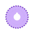 CD35İ30WHGK1_G.stl Worm Gear - Center D. 35 mm - Ratio  25 & 30 - Worm with Hole