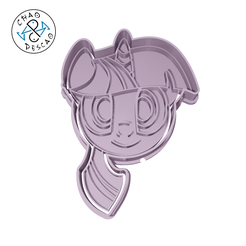 Little-pony-faces_Twilight-Sparkle_CP.png STL file Twilight Sparkle - My Little Pony - Cookie Cutter - Fondant - Polymer Clay・3D printer design to download, Cambeiro