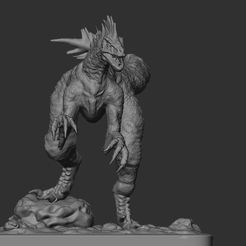 14.jpg STL-Datei Velociraptor Diorama・3D-Druckvorlage zum Herunterladen