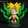 \@ | ZENBRUSH3D Archivo 3D BROLY ESTYLE FUNKO CHIBY 3D PRINTING MODEL STL・Modelo para descargar y imprimir en 3D