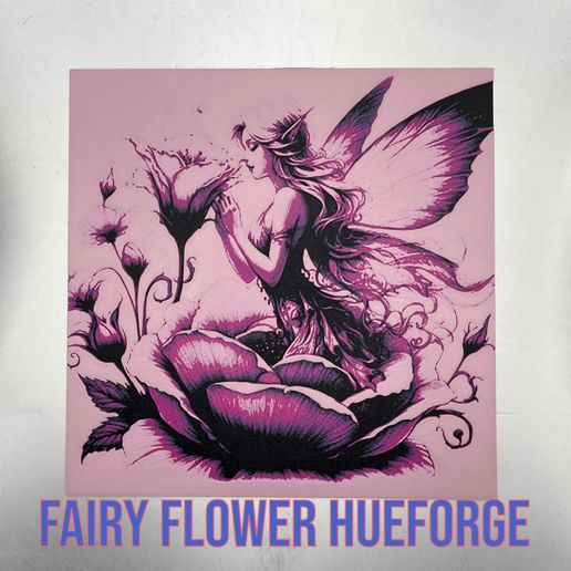 Fairy Flower Hueforge 3D model