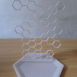 Earring Stand Honeycomb Hexagon