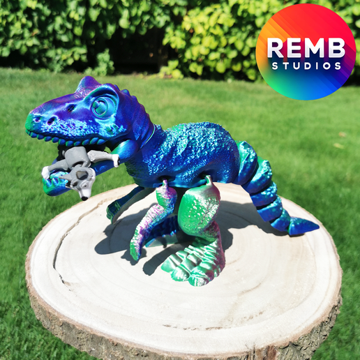Trex-Remb-Studios-16.png Динозавр Flexi T-Rex | Articulated Trex NO support