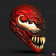 001D.jpg Venom Carnage mask - Venom 2021 - Marvel comics Cosplay 3D print model