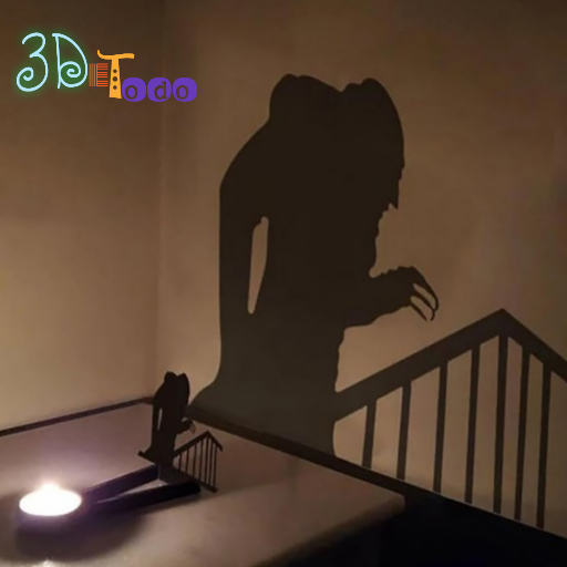 📽️ TERROR SHADOW PROJECTOR- HALLOWEEN DECORATION PACK OF 5 SHADOWS ...