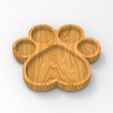 untitled.98.jpg Paw Serving Tray, Cnc Cut 3D Model File For CNC Router Engraver, Plate Carving Machine, Relief, serving tray Artcam, Aspire, VCarve, Cutt3D
