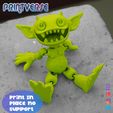 G1-2.jpg STL file Flexy Goblin Print In Place No Support Cute Articulated・3D printable model to download