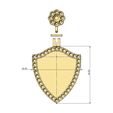Diamond-Shield-pendant-flower-bail-cluster-05.jpg Diamond shield flower cluster bail pendant 3D print model