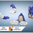 02.jpg Baby Sonic the Hedgehog - 3D FanArt