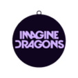 Imagine Dragons Coin.stl Pack Keyring Imagine Dragons Logo 3D