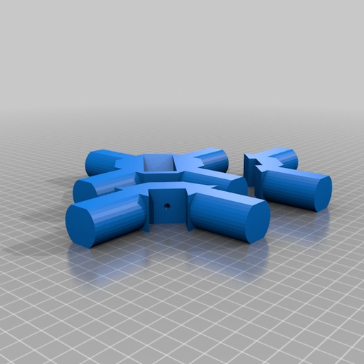 3d6a143b9d6b2a328e81a411fda790b8.png Space Frame connector for PVC 1" pipe