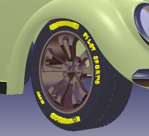 🧸 Tire & rim 205/17-45・Free STL File for 3D printing・Cults