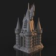 7.jpg OBJ file The Five Tower Hall・3D printing model to download