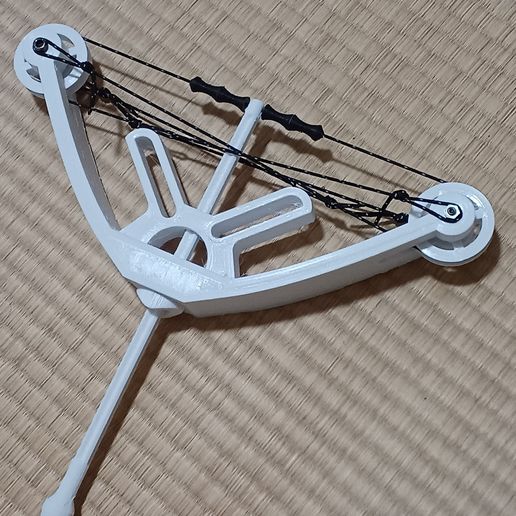 Mini Solid Triangle Hunting Pulley Bow (3D Printable)