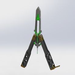 Square.jpg Download STL file APEX LEGENDS - OCTANE - Butterfly knife • Template to 3D print, Gllaume88