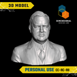Herbert-Hoover-Personal.png 3D Model of Herbert Hoover - High-Quality STL File for 3D Printing (PERSONAL USE)