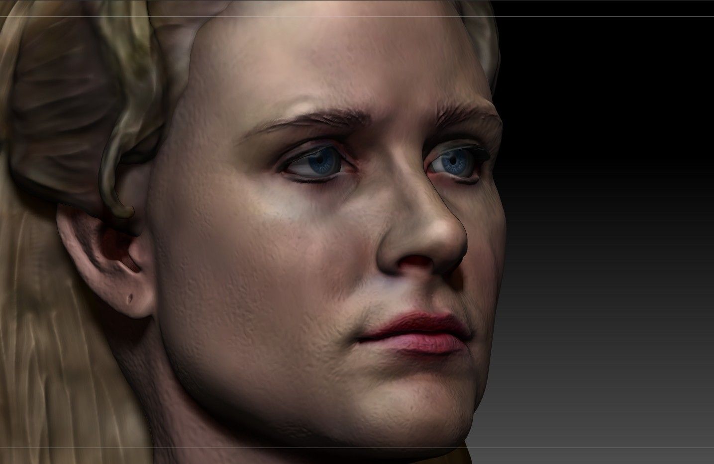 Dolores_0008_Layer 7.jpg Fichier OBJ Dolores Abernathy de Westworld Evan Rachel Wood Buste de Rachel Wood・Design pour imprimante 3D à télécharger, JanM15