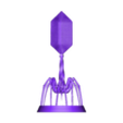 One_solid_object(Bacter+stand)160mm.stl Virus Bacteriophage miniature 3D print model