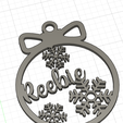 reebie1.png CHRISTMAS BAUBLE FIRST NAME REEBIE